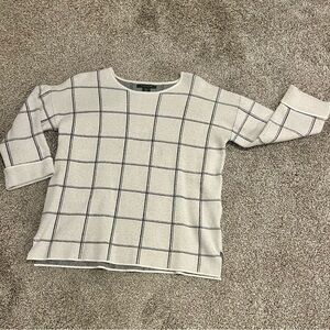 Tahari Black and White Knit Sweater